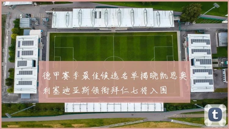 德甲赛季最佳候选名单揭晓凯恩奥利塞迪亚斯领衔拜仁七将入围